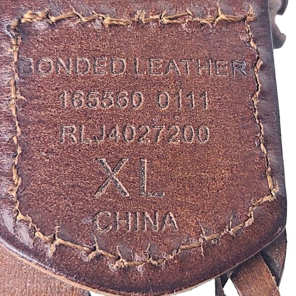 Braided Belt Retro Adjustable Brown Leather Women's 45" SZ XL Classic Western - Picture 5 of 5